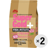 【セット販売】スーパーゴールド フィッシュ&ポテト プラス ライト 肥満・関節の健康に配慮 低アレルゲンフード 2.4kg×2コ