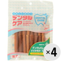 【セット販売】うれしいおやつ デンタルケア デンタルガム ソフト ささみ包み ミルク味 16本×4コ