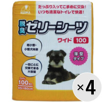 【あす宅】【ケース販売】脱臭ゼリーシーツ 薄型タイプ ワイド 100枚×4袋