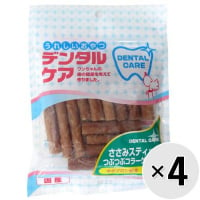 【セット販売】うれしいおやつ デンタルケア ささみスティックつぶつぶコラーゲン入り 13本×4コ