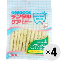 【セット販売】うれしいおやつ デンタルケア ハイブリッドガム ツイスト ミルク味 10本×4コ