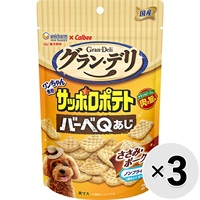 【あす宅】【セット販売】グラン・デリ ワンちゃん専用サッポロポテト バーベQあじ チキン＆ビーフ入り ささみ・ポーク味 20g×3コ