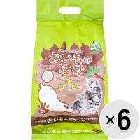 【ケース販売】がっちり固まる おいもの猫砂 6L×6コ