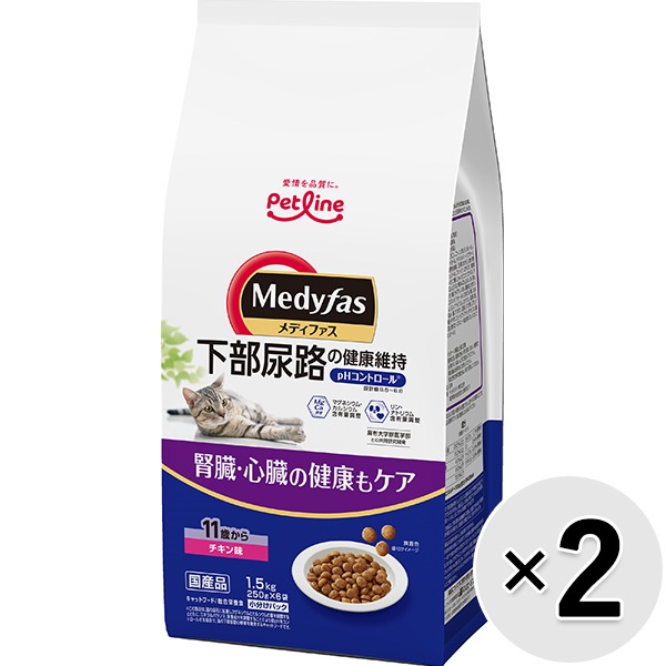 【セット販売】メディファス 11歳から チキン味 1.5kg×2コ