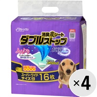 【ケース販売】クリーンワン 消臭炭シート ダブルストップ スーパーワイド 16枚×4コ