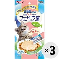 【セット販売】ネコちゃんのための乳酸菌 乳酸菌のちから 生後3ヶ月からのフェカリス菌 かつお （5g×6本入）×3コ