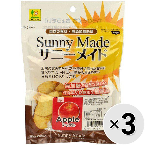 甘酸っぱい新鮮なリンゴを食べやすくスライス。無果糖・無添加の安心の自然派素材おやつです。【保証分析値】粗たんぱく質：1.5％以上、粗脂肪：0.9％以上、粗繊維：5.5％以下、粗灰分：1.5％以下、水分