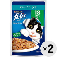 【あす宅】【セット販売】フィリックス やわらかグリル 18歳から ゼリー仕立て ツナ （50g×12袋）×2コ