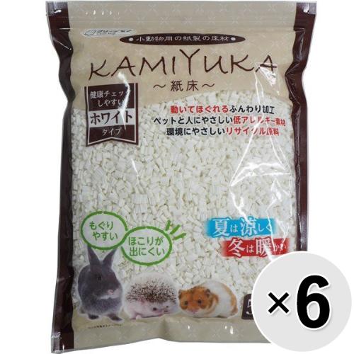 クリーンモフ 小動物用の紙製の床材 KAMIYUKA ホワイトタイプ 6コセット