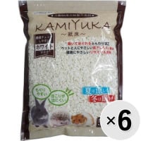 【セット販売】クリーンモフ 小動物用の紙製の床材 KAMIYUKA ～紙床～ ホワイトタイプ 500g×6コ