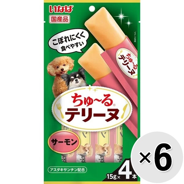 【セット販売】いなば ちゅ～るテリーヌ サーモン （15g×4本）×6コ  ［ちゅーる］