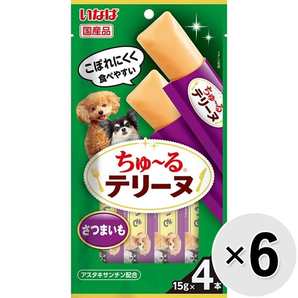 【セット販売】いなば ちゅ～るテリーヌ さつまいも （15g×4本）×6コ ［ちゅーる］