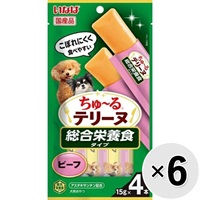【セット販売】いなば ちゅ～るテリーヌ 総合栄養食タイプ ビーフ （15g×4本）×6コ ［ちゅーる］