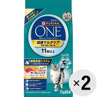 【あす宅】【セット販売】ピュリナワン キャット 健康マルチケア 腎臓/尿路・お腹・脳 サーモン＆ツナ 2kg×2コ