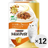 【あす宅】【ケース販売】モンプチ ボックス かつお節入り7種のブレンド 200g×12コ