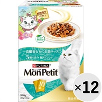 【あす宅】【ケース販売】モンプチ ボックス 期間限定デザイン 真鯛香るかつお節チップ入り 200g×12コ