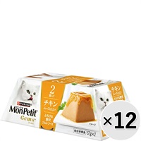 【あす宅】【セット販売】モンプチ ジェムズ チキンムース仕立て（57g×2コ）×12コ