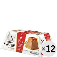 【あす宅】【セット販売】モンプチ ジェムズ ビーフムース仕立て（57g×2コ）×12コ