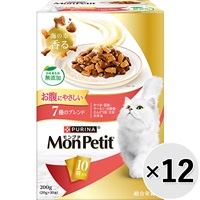 【あす宅】【ケース販売】モンプチ ボックス お腹にやさしい 7種のブレンド 200g×12コ