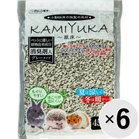【セット販売】クリーンモフ 小動物用の紙製の床材 KAMIYUKA ～紙床～ 消臭剤入り 450g×6コ