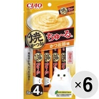 【セット販売】チャオ 焼かつおちゅ～る かつお節味 （8g×4本）×6コ ［ちゅーる］