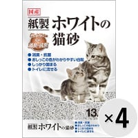 【ケース販売】ホワイトの猫砂 13.5L×4コ