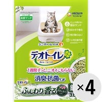 【あす宅】【ケース販売】デオトイレ ふんわり香る消臭・抗菌サンド ボタニカルの香り 鉱物タイプ 3.8L×4袋