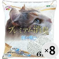 【ケース販売】プレミアム消臭 紙の猫砂 6L×8袋