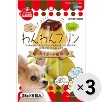 【セット販売】わんわんプリン カスタード風味 （25g×6個）×3コ