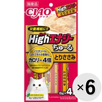 【セット販売】チャオ ハイエナジーちゅ～る とりささみ （8g×4本）×6コ ［ちゅーる］