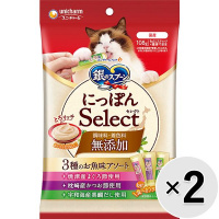 【あす宅】【セット販売】銀のスプーン にっぽんSelect 無添加 とろリッチ 3種のお魚味アソート 108g（6g×18本）×2コ