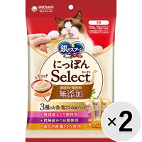 【あす宅】【セット販売】銀のスプーン にっぽんSelect 無添加 とろリッチ 3種のお魚・鶏ささみ味アソート 108g（6g×18本）×2コ