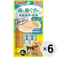 【セット販売】いなば ちゅ～る 歯と歯ぐきの健康維持に配慮 とりささみ チーズ入り （14g×4本）×6コ ［ちゅーる］