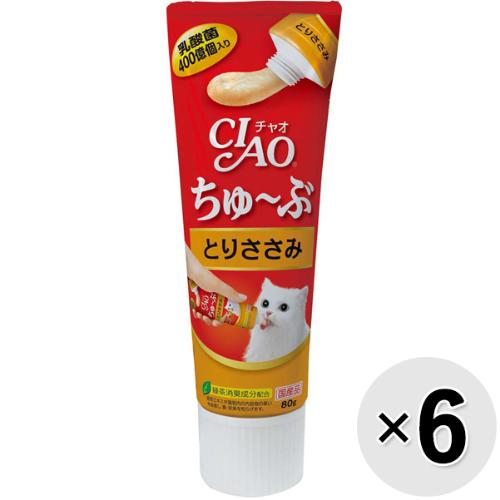 【セット販売】チャオ ちゅ～ぶ とりささみ 80g×6コ［ちゅーぶ］
