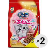 【セット販売】銀のスプーン ドライ 健康に育つ子ねこ用（離乳から12ヶ月） まぐろ・かつお・煮干し・白身魚・しらす入り 1.4kg×2コ