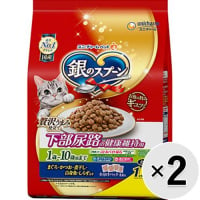 【セット販売】銀のスプーン ドライ 下部尿路の健康維持用 1歳～10歳頃まで まぐろ・かつお・煮干し・白身魚・しらす入り 1.3kg×2コ