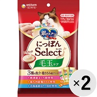 【あす宅】【セット販売】銀のスプーン にっぽんSelect とろリッチ 毛玉ケア 3種の魚介・鶏ささみ味アソート 108g（6g×18本）×2コ