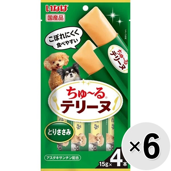 【セット販売】いなば ちゅ～るテリーヌ とりささみ （15g×4本）×6コ ［ちゅーる］