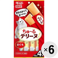 【セット販売】チャオ ちゅ～るテリーヌ まぐろ （15g×4本）×6コ ［ちゅーる］