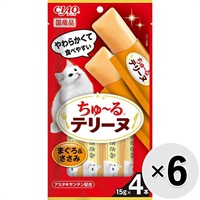 【セット販売】チャオ ちゅ～るテリーヌ まぐろ＆ささみ （15g×4本）×6コ ［ちゅーる］