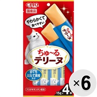 【セット販売】チャオ ちゅ～るテリーヌ まぐろ ほたて貝柱入り （15g×4本）×6コ ［ちゅーる］