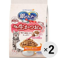 【セット販売】銀のスプーン ドライ 国産生かつおin 鶏ささみと海の幸ブレンド 700g×2コ