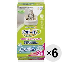 【ケース販売】デオトイレ ふんわり香る消臭・抗菌シート ナチュラルガーデンの香り 20枚×6袋