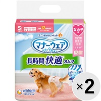 【あす宅】【セット販売】マナーウェア 長時間快適オムツ 女の子用 Sサイズ 32枚入×2コ