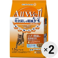 【セット販売】All Well ひざ・関節の健康維持用 フィッシュ味 挽き小魚とささみフリーズドライパウダー入り  1.5kg×2コ