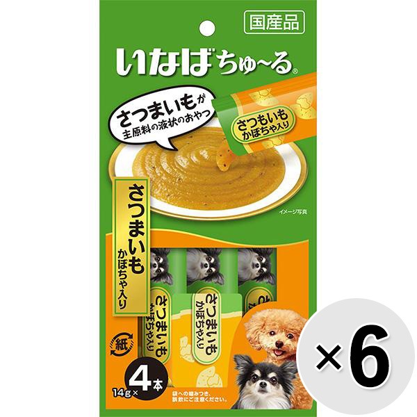 【セット販売】いなば ちゅ～る さつまいも かぼちゃ入り （14g×4本）×6コ ［ちゅーる］