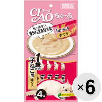 【あす宅】【セット販売】チャオ ちゅ～る 1歳までの子ねこ用 まぐろ （14g×4本）×6コ [ちゅーる]