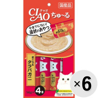 【あす宅】【セット販売】チャオ ちゅ～る まぐろ タラバガニ入り （14g×4本）×6コ [ちゅーる]