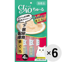 【セット販売】チャオ ちゅ～る 下部尿路配慮 まぐろ （14g×4本）×6コ ［ちゅーる］