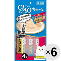 【セット販売】チャオ ちゅ～る 下部尿路配慮 とりささみ （14g×4本）×6コ ［ちゅーる］